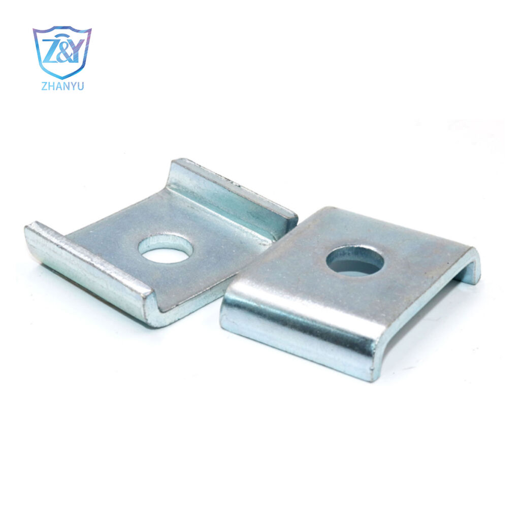 unistrut accessories, strut channel fitting-4 Hole T Shaped Connector Flat Plate Bracket