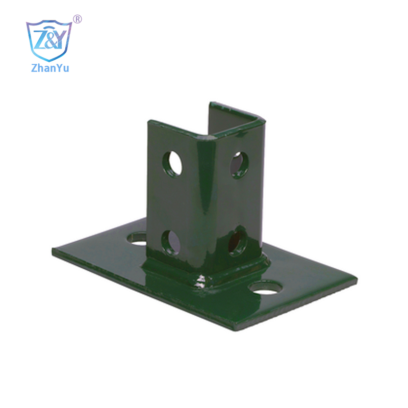 Placa base quadrada d'accessoris de canal Unistrut d'acer per immersió en calent