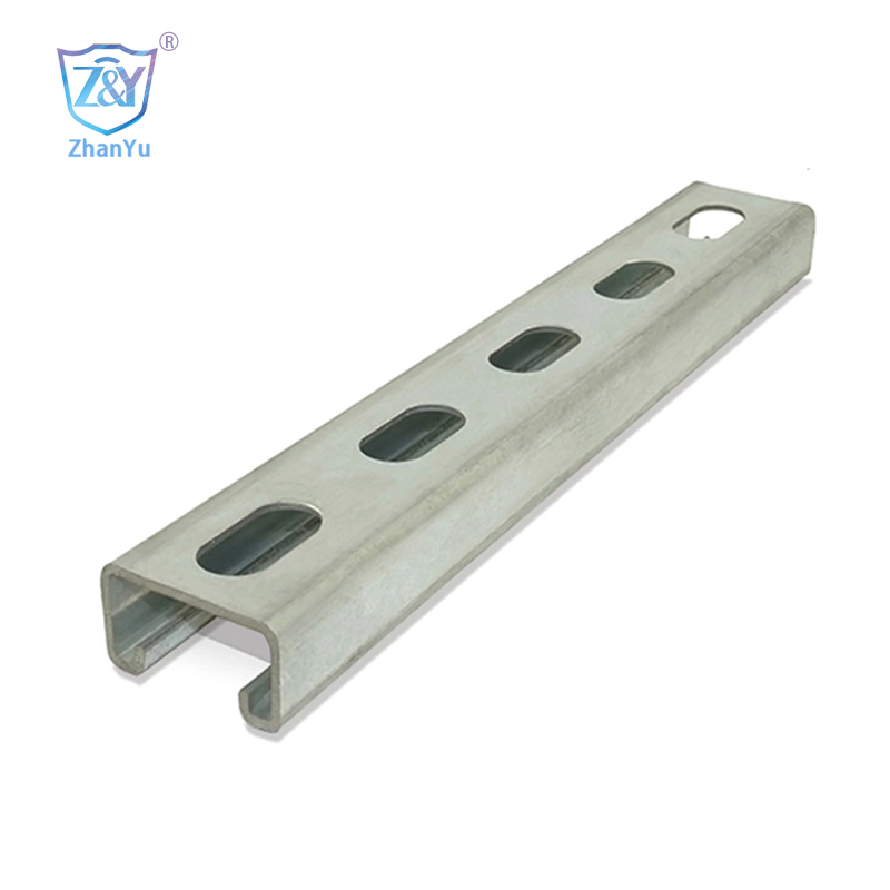 Unistrut Standard Hole C Channel Strut 1-5/8″x၁၃/၁၆″HDG ဖြင့် (41*21), Powder Coating, သွပ်.