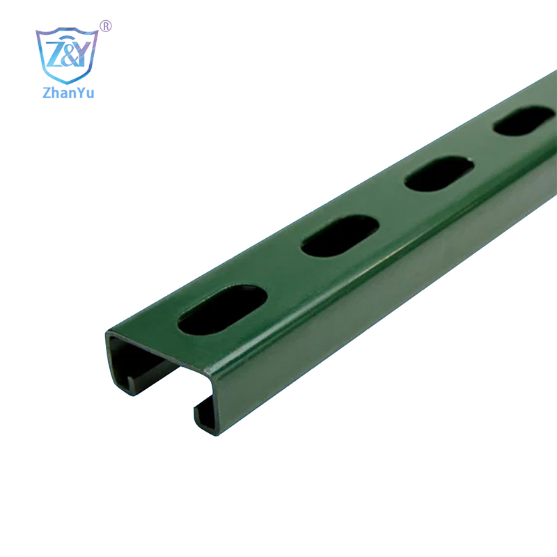 Unistrut Standard Hole C Channel Strut 1-5/8″x၁၃/၁၆″HDG ဖြင့် (41*21), Powder Coating, သွပ်.